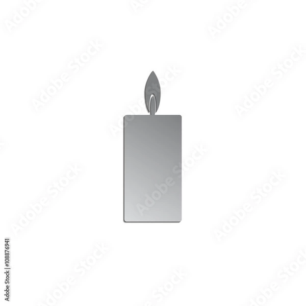 Fototapeta Burning candle; EPS10