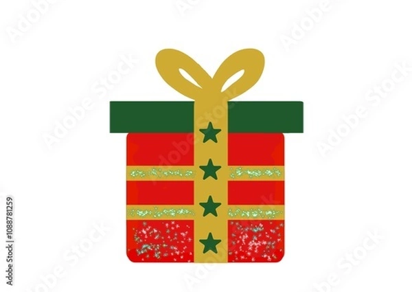 Obraz gift box with ribbon