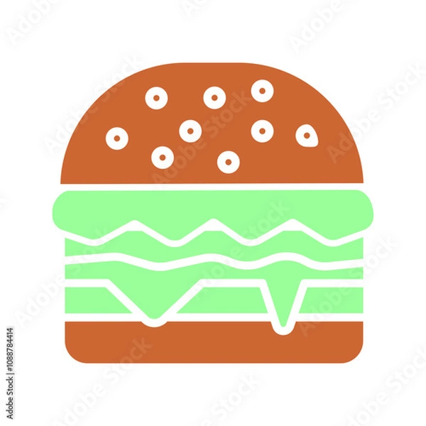 Fototapeta Hamburger Vector Icon