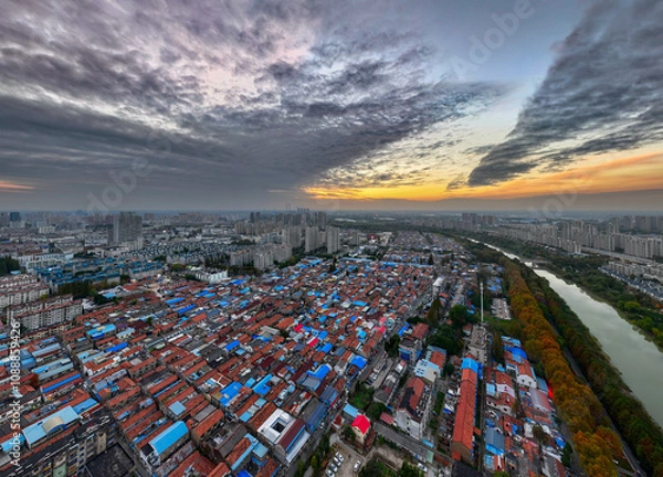 Fototapeta Nearly 300 cities have been included in the policy support scope for urban village renovation