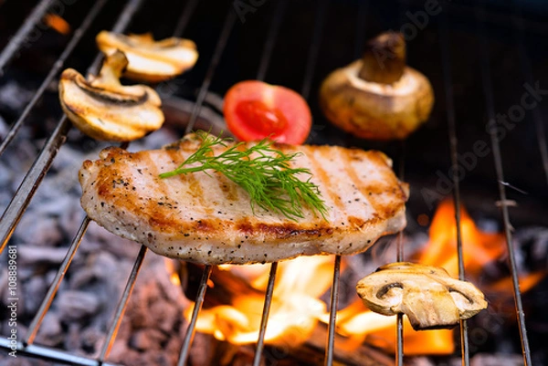 Obraz Steak On Grill