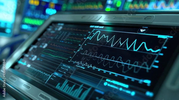 Fototapeta Metabolic rate graph showing individual's energy expenditure over time, essential for understanding health and fitness trends.