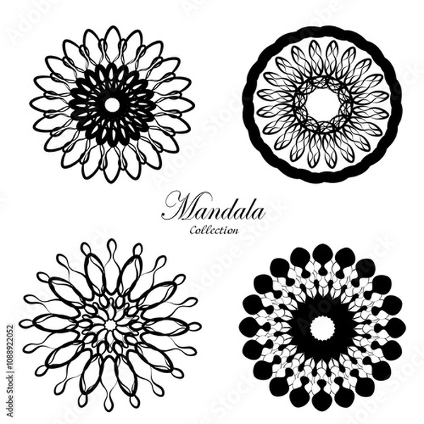 Obraz Set of mandala decorative and ornamental design
