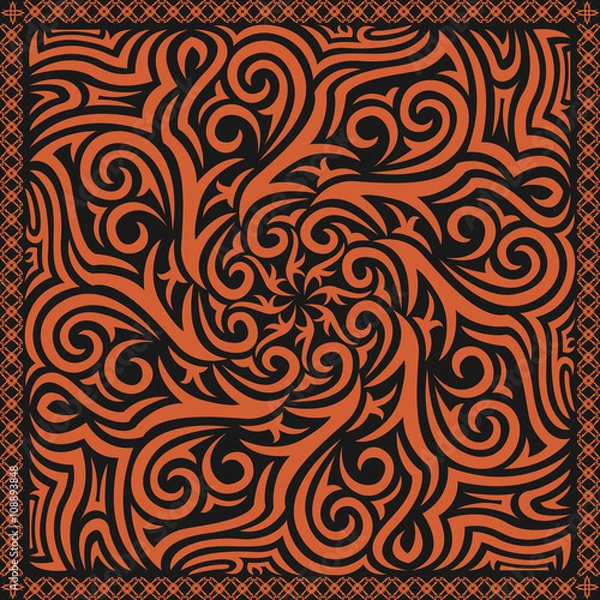 Fototapeta scarf pattern