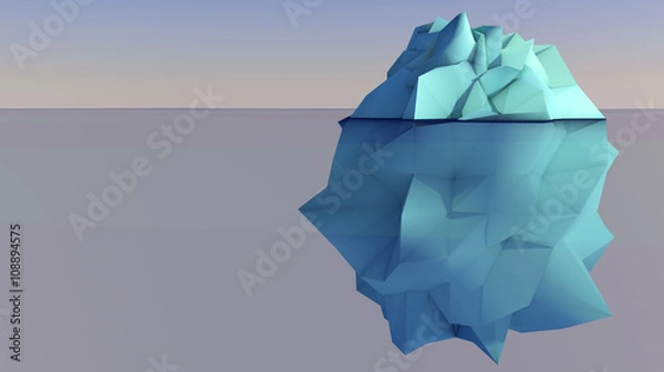 Fototapeta 3D illustration of relief mathematic mode