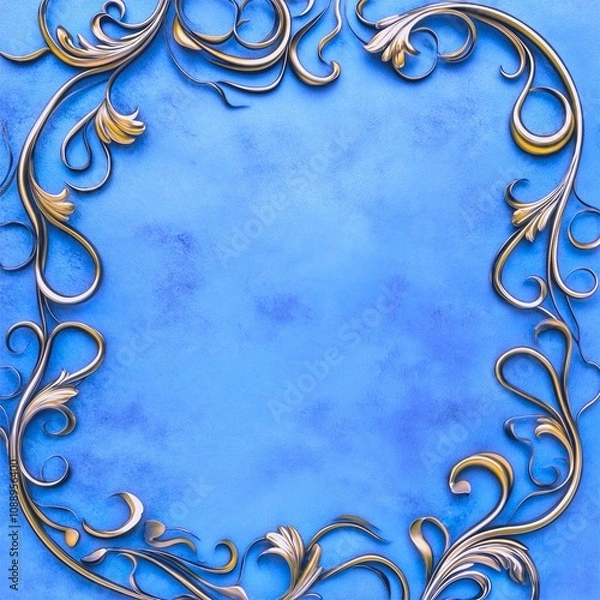 Obraz frame with ornament, illustration