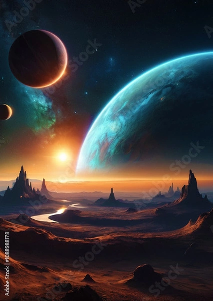 Obraz Sunrise in Space