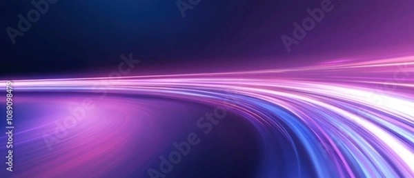 Fototapeta A purple and blue line with white dots