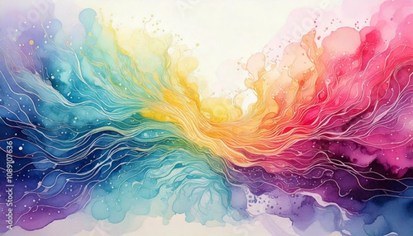 Fototapeta Colorful abstraction, background.