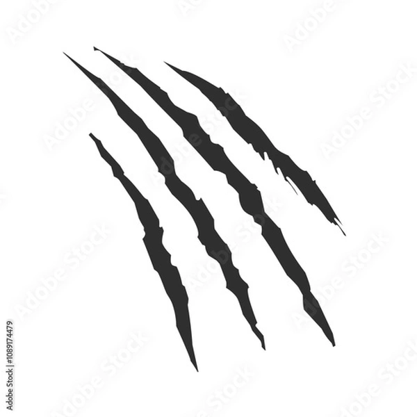 Obraz claw mark from wild animal