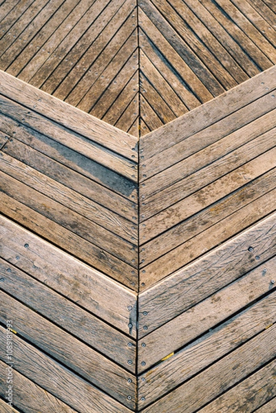 Fototapeta wooden deck texture