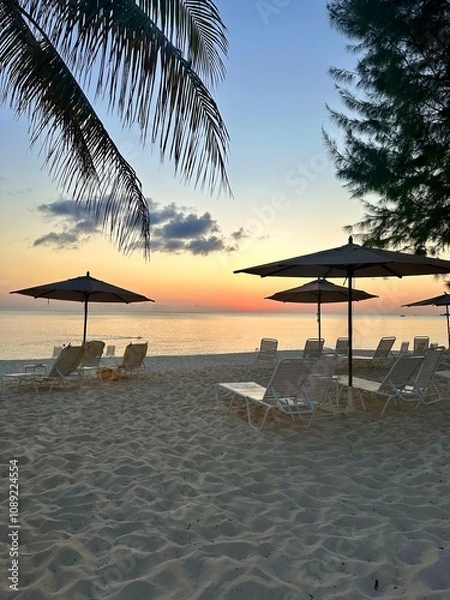 Obraz sunset on the beach