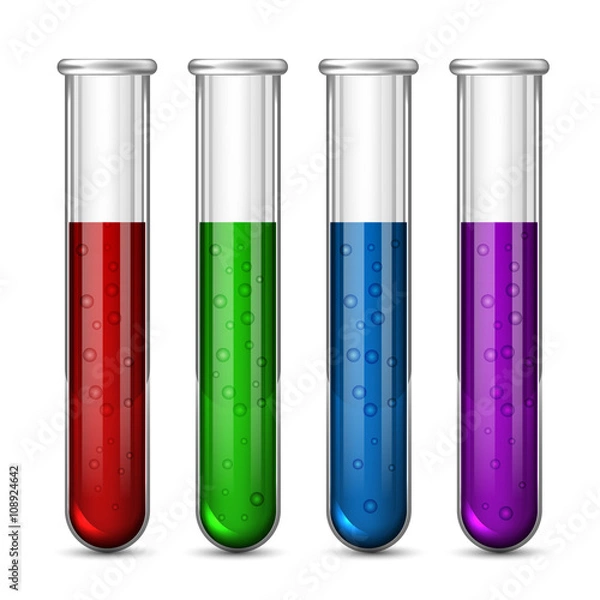 Obraz Colorful Test Tubes