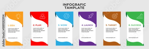 Obraz Corporate Infographic for Analytics and Data Insights