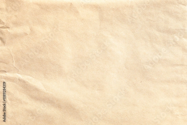 Obraz Old crumpled brown paper texture