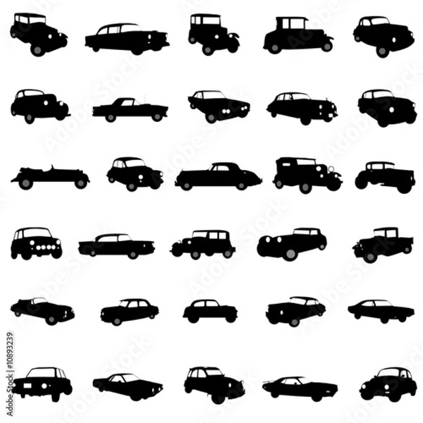 Obraz classic car vector