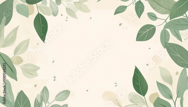 Fototapeta Soft pastel environmental background with copy space