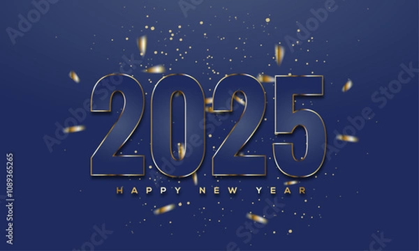 Fototapeta Happy New Year 2025
