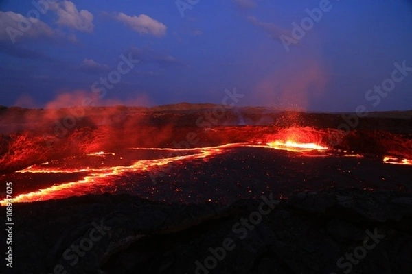 Fototapeta エルタ・アレ火山