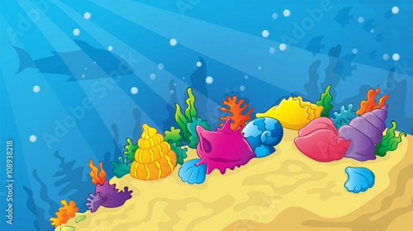 Obraz Cartoon Game Underwater Wold