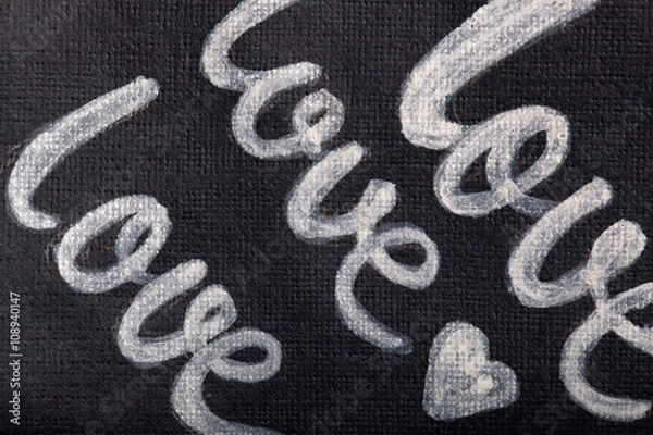 Fototapeta love message