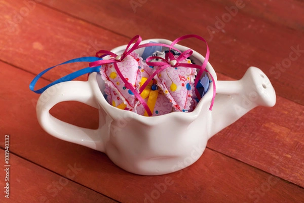 Fototapeta textile hearts