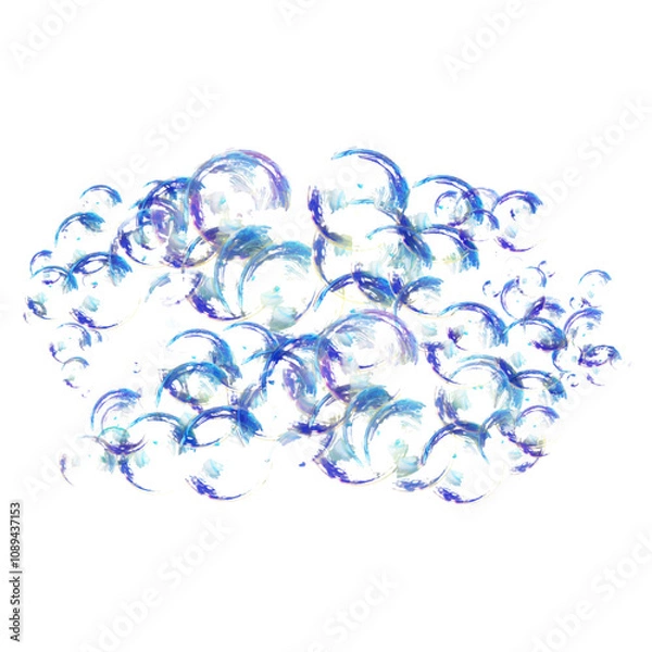 Fototapeta Stains soap bubble. Bubble Spots. Vector Illustration
