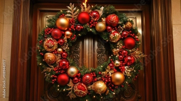 Fototapeta christmas wreath