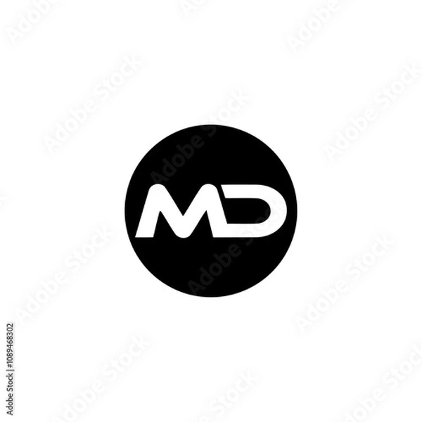 Fototapeta md  modern logo 