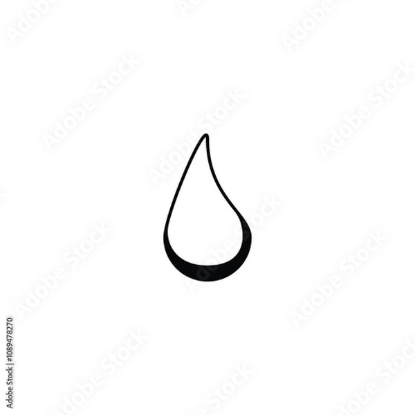 Fototapeta Simple Water Icon Design for Projects
