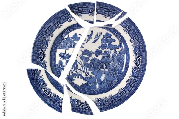 Obraz rozbity talerz