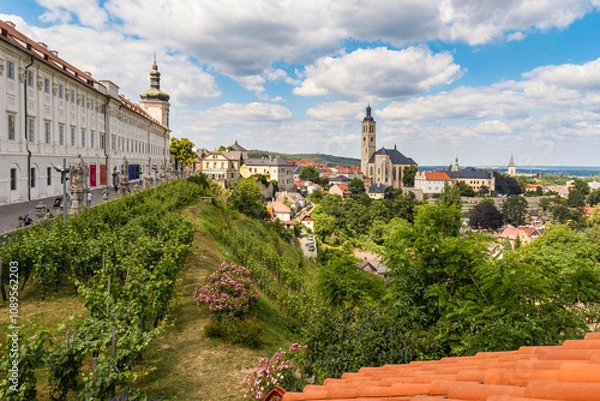Obraz Zabytkowa część miasta Kutna Hora w Czechach  latem