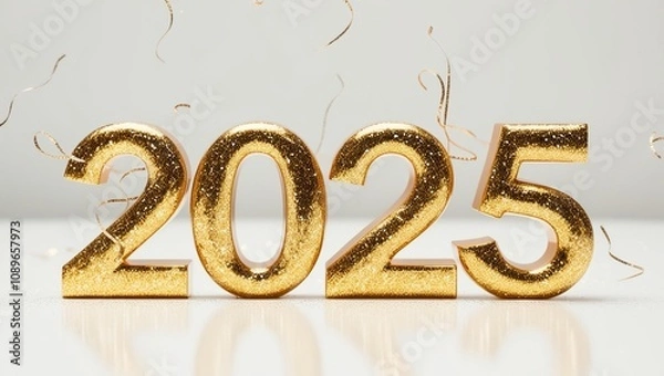 Obraz Palm trees decorated with Christmas lights against a tropical beach sunset. Concept of holiday celebrations in warm, tropical climates