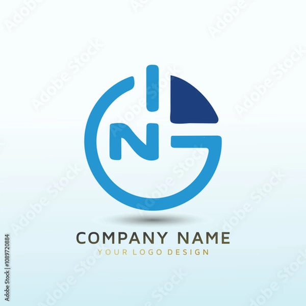 Obraz letter NG vector logo design