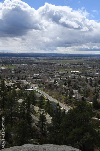 Obraz looking down over the city 