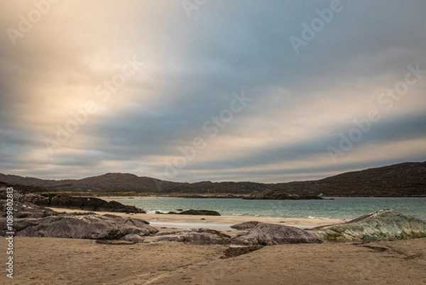 Obraz sand dunes, hills and clouds