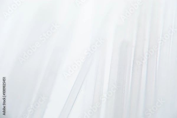 Obraz Close-up view of sheer white fabric draped softly, midday light