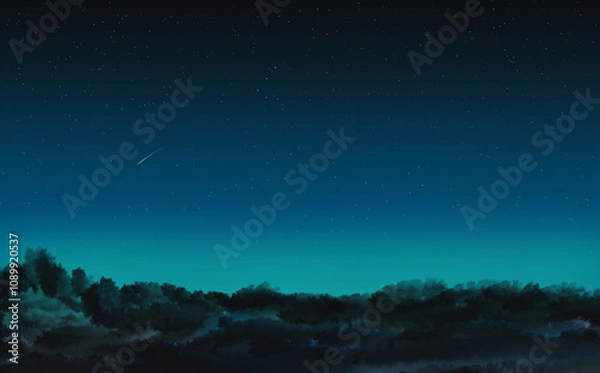 Fototapeta starry night sky
