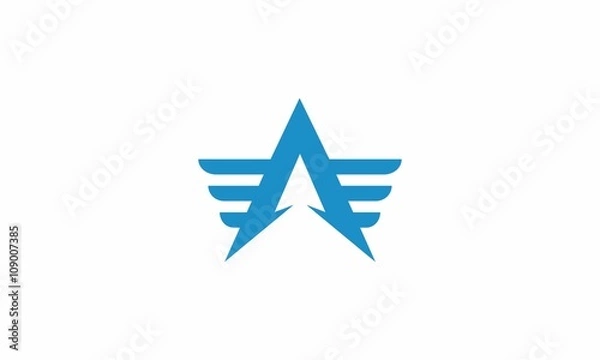 Obraz A logo fly wing template