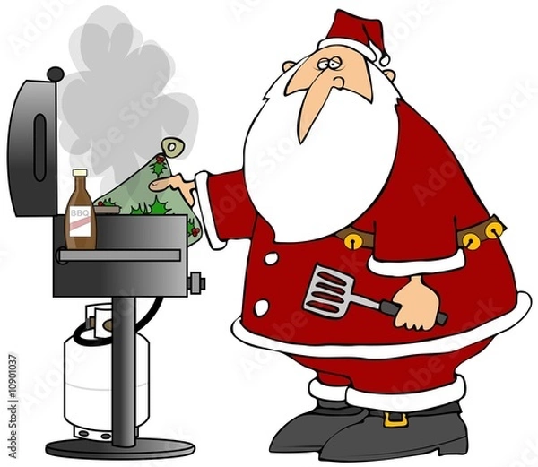 Obraz BBQ Santa