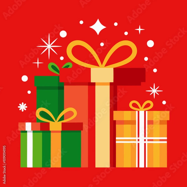 Obraz gift boxes vector illustration
