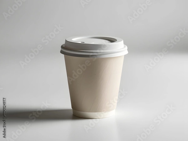 Obraz paper coffee cup mock up isolated on white background