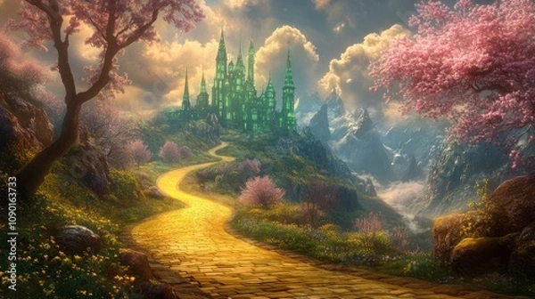 Obraz The Yellow Brick Road to Emerald City