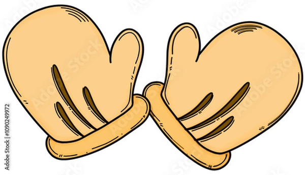 Obraz Brown winter gloves