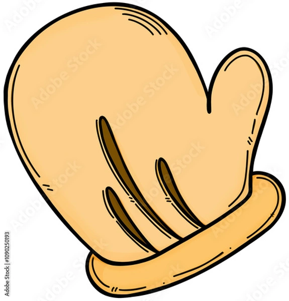 Obraz Brown winter gloves