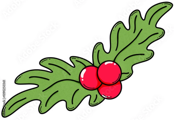 Obraz holly and berries