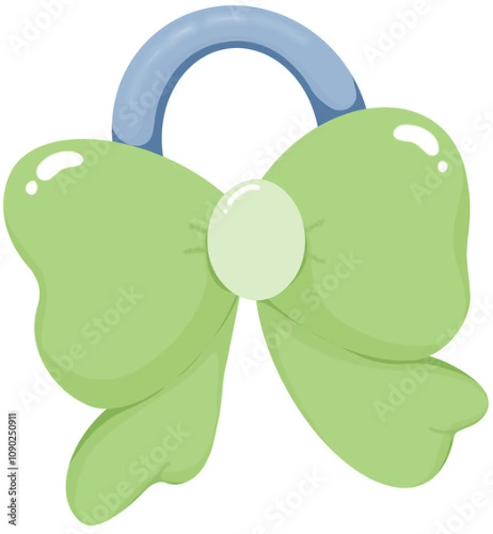 Obraz Green bow Christmas decoration