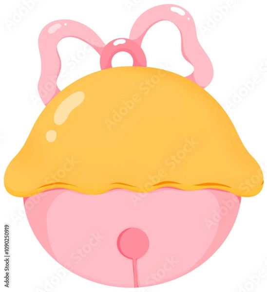 Obraz Pink bell with ribbon