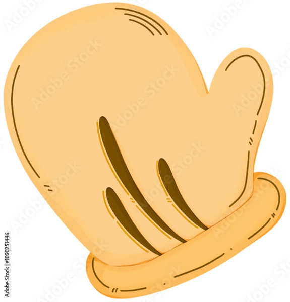 Obraz Brown winter gloves