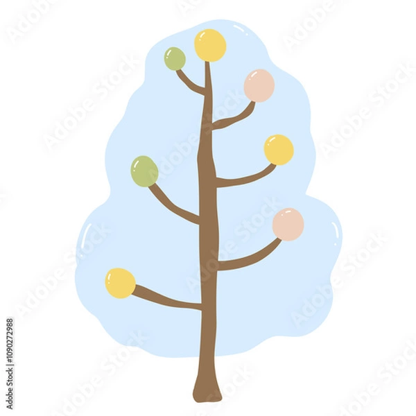 Obraz illustration of abstract tree